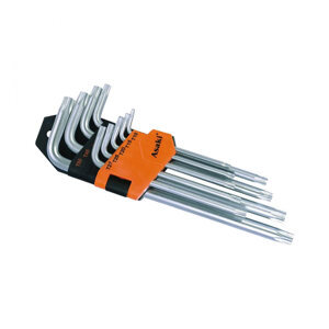 Bộ lục giác sao dài xi mờ 9 cây Asaki AK-413