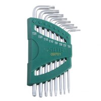 Bộ lục giác sao loại dài, 8 chi tiết   Chất liệu: thép crom Sata 09701