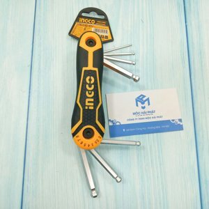 Bộ lục giác xếp 8 chi tiết Ingco HHK14082