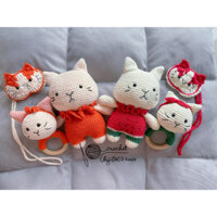 Bộ lục lạc, túi tỏi handmade cho bé sơ sinh siêu dễ thương