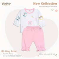 Bộ lửng Astar phối họa tiết cho bé gái 9 tháng đến 6 tuổi