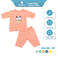 Bộ lửng cho bé BENTY BT031 cotton cao cấp mềm mịn, quần áo trẻ em cao cấp chính hãng