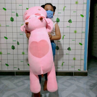 BÒ LƯNG TIM VẢI MỀM MỊN CAO CẤP GẤU BÔNG MINISO BÒ HỒNG