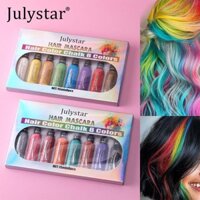 Bộ Lược Chải Phấn Màu Tóc Tạm Thời 8 Màu Có Thể Giặt Tóc Cho Bé Gái Tiệc Trẻ Em Cosplay DIY fadzavn