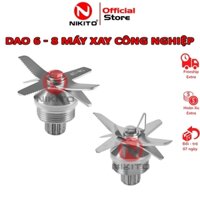 Bộ lưỡi dao 6 và dao 8 lưỡi máy xay sinh tố công nghiệp, Bộ dụng cụ tháo cối máy xay công nghiệp, nhông máy, nấm, socket