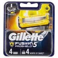 Bộ lưỡi dao cạo râu Gillette Fusion Proshield 4 lưỡi ( chill+ Proshied, màu vàng cam)