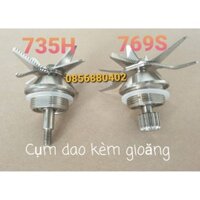 Bộ Lưỡi dao kèm gioăng của Máy làm sữa hạt Ranbem 735H 735i 769S khắc phục lỗi chẩy nước, kêu to bất thường.