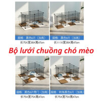 Bộ lưới ghép chuồng chó mèo bằng sắt tĩnh điện cứng cáp cao 45/ Lồng chó mèo theo bộ giá rẻ