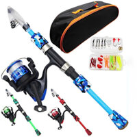 [Bộ Lure Học Sinh] Bộ combo câu lure máy đứng giá rẻ bao gồm cần, máy, mồi và túi đựng