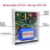 Bộ lưu điện 12V 5A kèm pin sạc Lithium 12V 7Ah