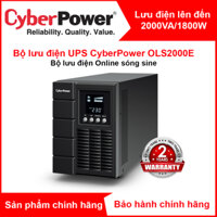 Bộ lưu điện chuyên dụng cao cấp cho Máy trạm, PC cấu hình cao, NAS Cyber Power OLS2000E - Sóng sine