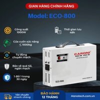 Bộ Lưu điện cửa cuốn, UPS HANOTECH - CARONI ECO800, công suất 1000W, thời gian lưu điện 48 giờ, dùng cho cửa dưới 20m2