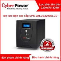 Bộ Lưu Điện CyberPower VALUE2200ELCD 2200VA/1320W Chính hãng new 100%(đã có ắc quy)