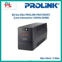 Bộ lưu điện PROLINK PRO700SFC (Line Interactive/ 650VA/360W)