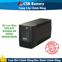 Bộ Lưu Điện UPS APC BVX650I-VN 650VA (650VA/360W)