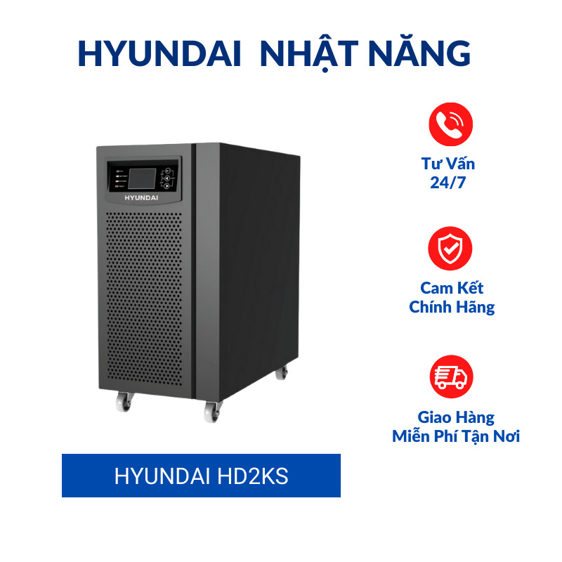 Bộ lưu điện Online 2kVA/1.8kW UPS HYUNDAI HD-2KS