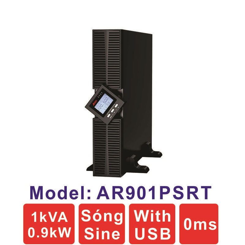 Bộ lưu điện UPS ARES AR901PSRT 1kVA 900W dòng ONLINE