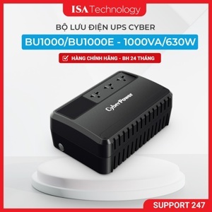 Bộ lưu điện UPS CyberPower 1000VA (BU1000E) - 600W, Offline