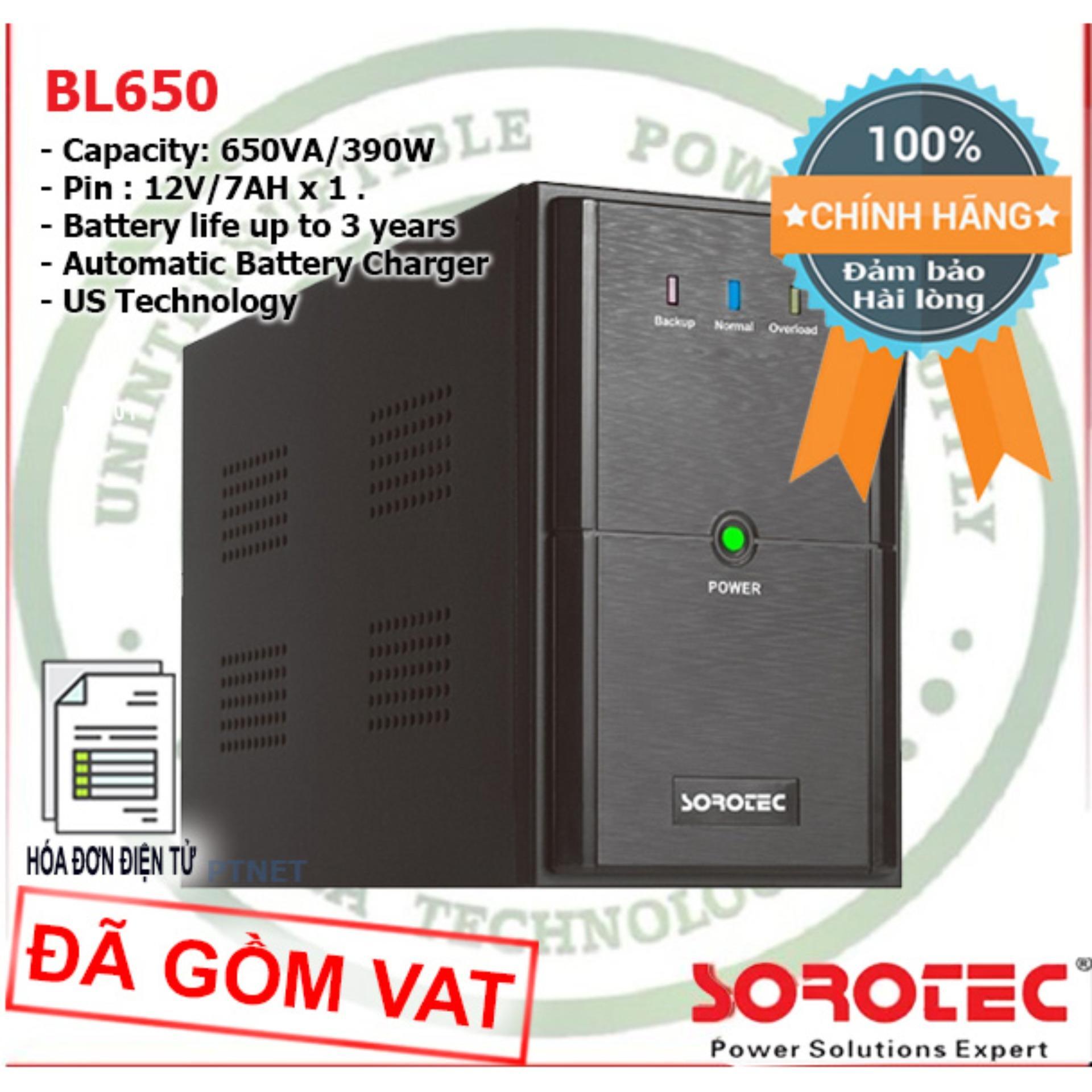 Bộ lưu điện UPS Sorotec BL650 - Offline