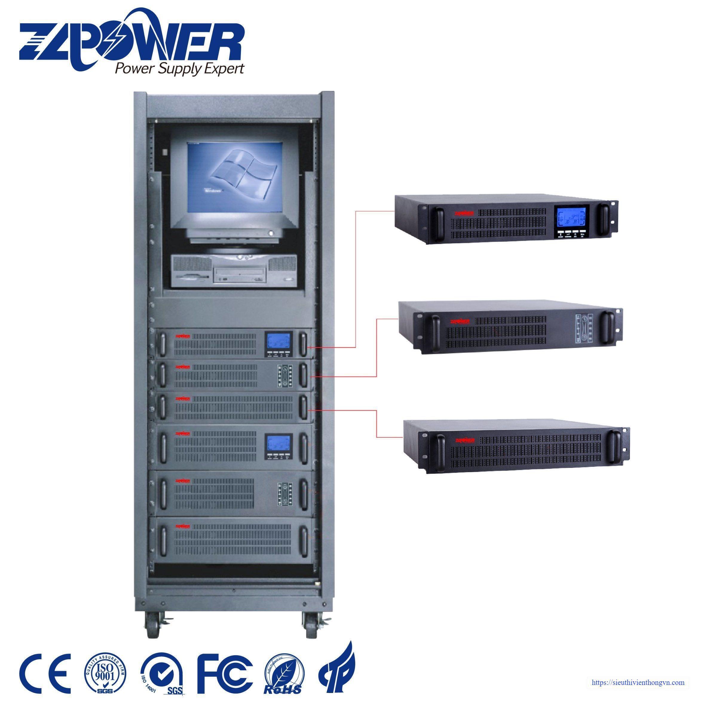 Bộ lưu điện UPS ZLpower RM3K-C