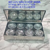 Bộ lưu mẫu thực phẩm inox 304 (bộ 2, hộp, 4 hộp, 6 hộp, 8 hộp)