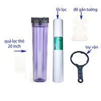 Bộ Ly Lọc Thô Đầu Nguồn 20inch- 1 Cấp Lọc