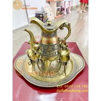 Bộ Ly Rượu 3 Chân Bằng Đồng Thời Tần Thủy Hoàng
