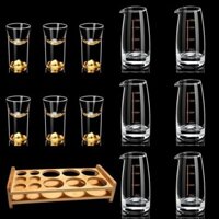 Bộ ly rượu nhỏ Jinshan Cup, bình decanter Jinshan, bình decanter rượu trắng có thang đo, 0.1kg bình n00