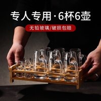 Bộ Ly Rượu Trắng, Bình Chia Rượu Thủy Tinh Pha Lê Dày Dặn Gia Dụng, Ly Rượu Một Miệng Cỡ Nhỏ, Giá Ly Rượu Mạnh, Ly Rượu