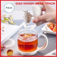 Bộ Ly Thủy Tinh Pha Trà Có Nắp Đậy Hình Mèo Và Túi Lọc Trà Hình Cá Bằng Lúa Mạch An Toàn Cho Người Dùng - Chính Hãng  - Mẫu 01