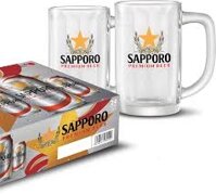 Bộ Ly thuỷ tinh Sapporo 1 lít ( 6 ly )