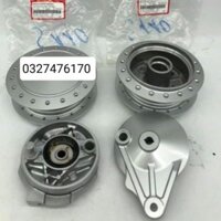 Bộ má đùm, moay ơ trước sau xe WAVE S110 zin honda