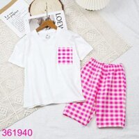 Bộ Mặc Nhà Cho Bé Gái Tay Ngắn Quần Lửng Xinh Xắn (6 – 14 tuổi)