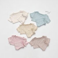 Bộ mặc nhà HÀN QUỐC cho bé gái Limeblue cánh tiên 2022