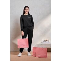 Bộ Mặc Nhà Nữ WINNY Đồ Ngủ Dài Tay Chất Poly 2 Da Có Bo Gấu 1MNPO24203D