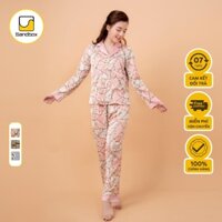 Bộ Mặc Nhà Pijama Lụa Dài SANDBOX TK003 New