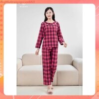 Bộ mặc nhà thô woven thu đông Winny 24226