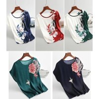 Bộ mặc nhà trung niên nữ A59a - Đồ bộ quần áo kiểu thời trang cho mẹ mùa hè Đẹp Sang trọng Cao cấp Bigsize Giá Rẻ