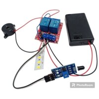 Bộ mạch báo cháy cảm biến lửa - Kết hợp ngắt mạch điện khi cháy