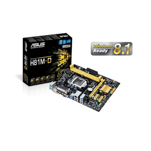 Bo mạch chủ (Mainboard) Asus H81M-D - Socket 1150,  Intel H81, 2 x DIMM, Max 16GB, DDR3