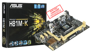 Bo mạch chủ (Mainboard) Asus H81M-E - Socket 1150, Intel H81, 2 x DIMM, Max 8GB, DDR3