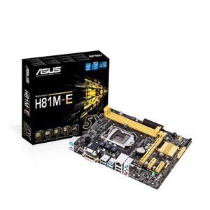 Bo mạch chủ (Mainboard) Asus H81M-E - Socket 1150, Intel H81, 2 x DIMM, Max 8GB, DDR3