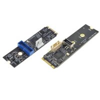 Bo mạch chủ BT PC- PCIE M2 NVME TYPE-E hoặc 19pin Giao diện USB phía trước Thẻ chuyển đổi USB3 2 Hỗ trợ-Renesas uPD720202 Chip