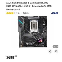 Bo mạch chủ E-ATX cho AMD Threadripper Asus Rog Strix X399 Socket TR4 E-Gaming Wifi