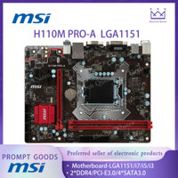 Bo Mạch Chủ Giao Diện Bốn Kênh MSI MSI H110M PRO-A 2 * DDR4 LGA 1151 4 * SATA3.0