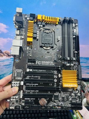 Bo mạch chủ - Mainboard Gigabyte GA H97-D3H - Socket 1150, Intel H97, 4 x DIMM, Max 32GB, DDR3