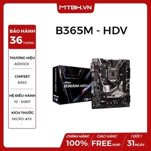 Bo mạch chủ - Mainboard ASRock B365M-HDV