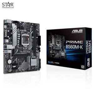Bo mạch chủ - Mainboard Asus Prime B560M-K - Intel B560, Socket 1200, m-ATX, 2 khe Ram DDR4