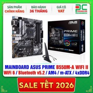 Bo mạch chủ - Mainboard Asus Prime B550M-A Wifi