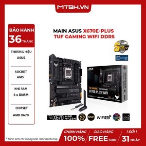 Bo mạch chủ - Mainboard Asus TUF Gaming X670E-PLUS WIFI